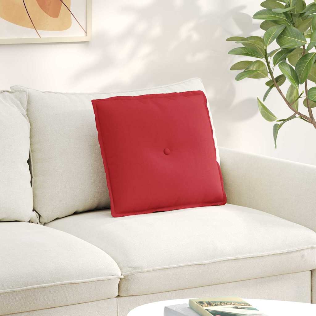 vidaXL Poduszka na plecy Czerwony 50 x 19 x 45 cm tkanina