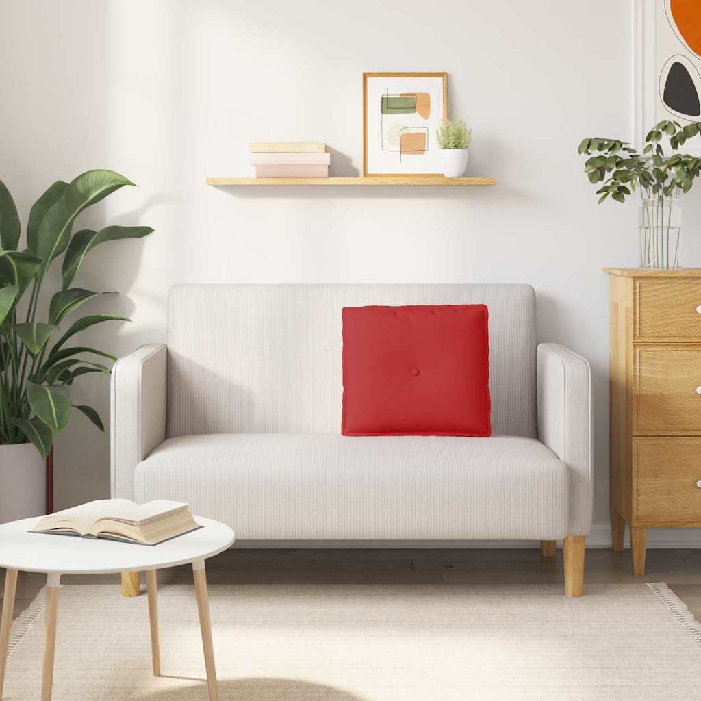 vidaXL Poduszka na plecy Czerwony 50 x 19 x 45 cm tkanina
