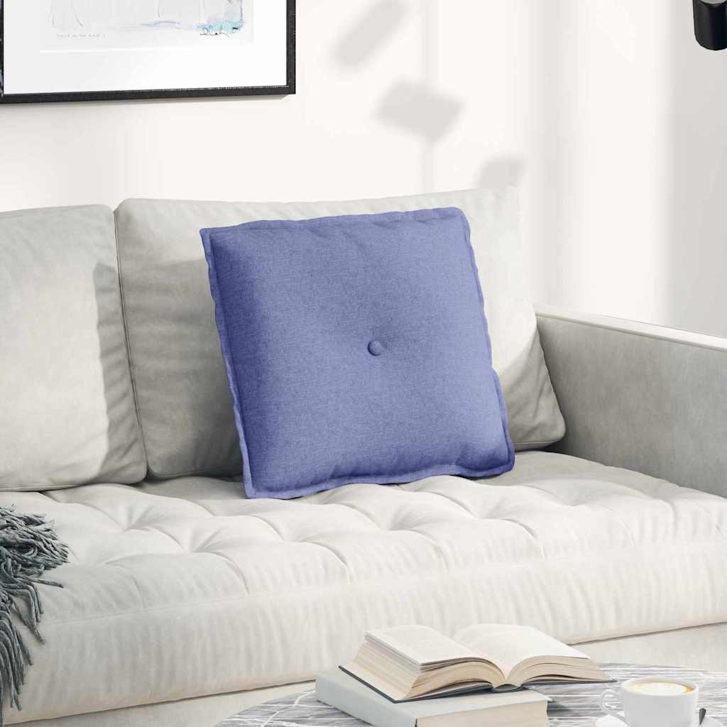 vidaXL Poduszka na plecy Niebieski dżins 50 x 19 x 45 cm tkanina