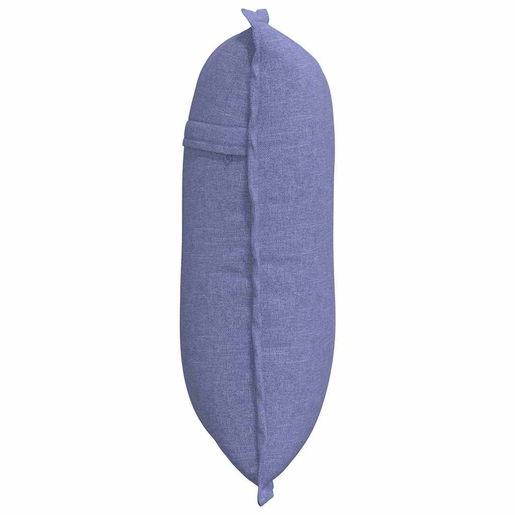 vidaXL Poduszka na plecy Niebieski dżins 50 x 19 x 45 cm tkanina