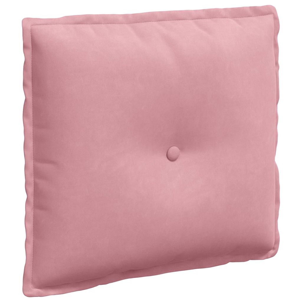 vidaXL Poduszka na plecy Różowy 50 x 45 cm Tkanina sztruksowa