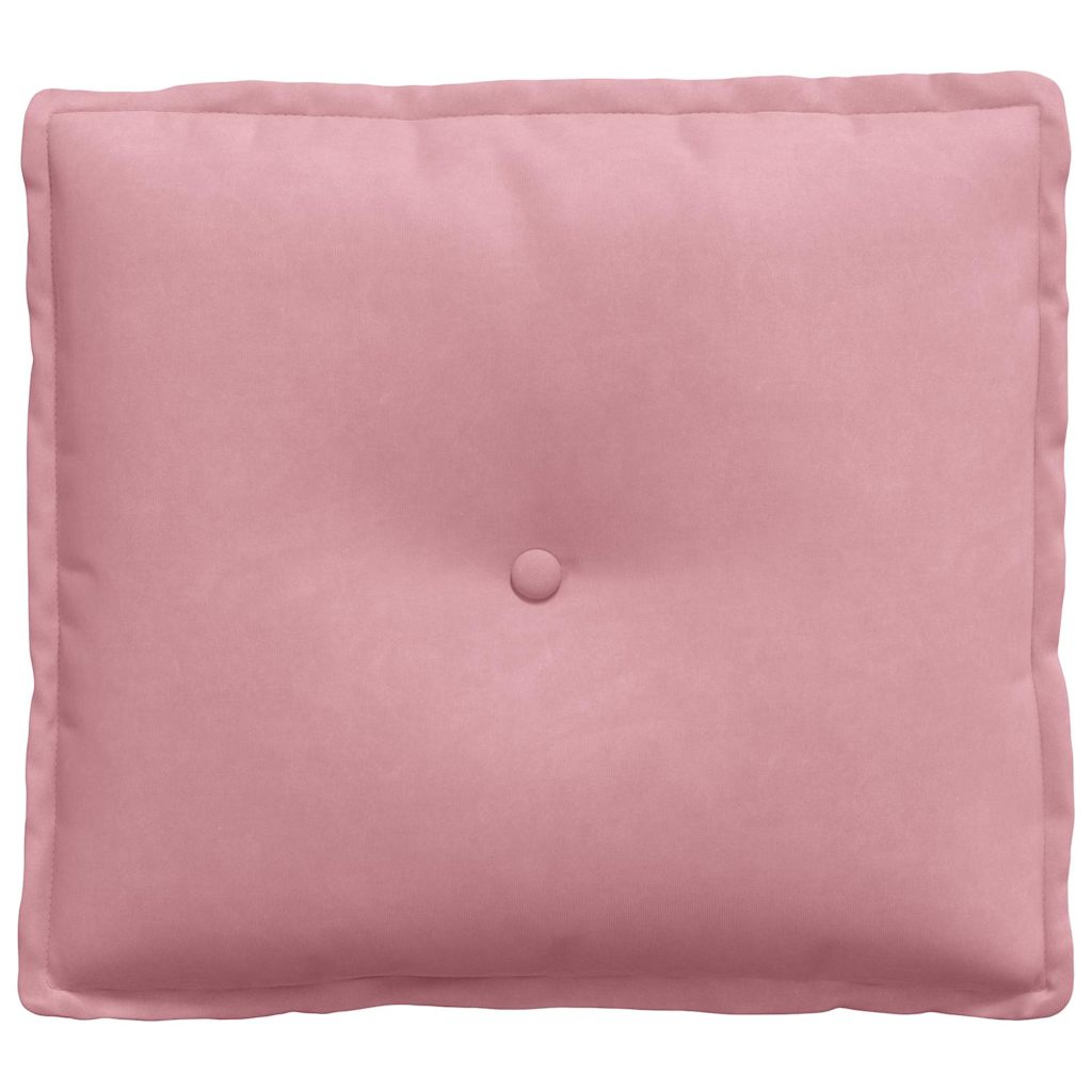 vidaXL Poduszka na plecy Różowy 50 x 45 cm Tkanina sztruksowa
