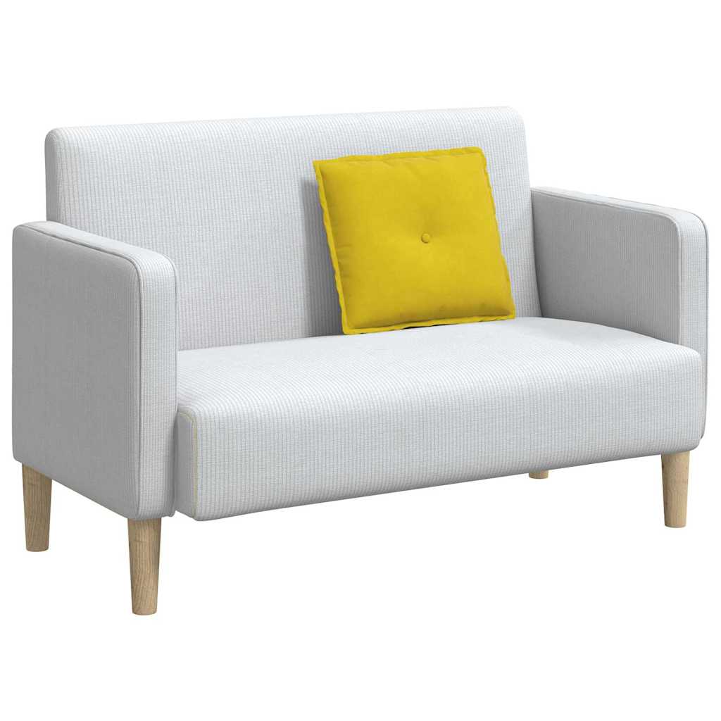 vidaXL Poduszka na plecy Żółty 50 x 45 cm Tkanina sztruksowa