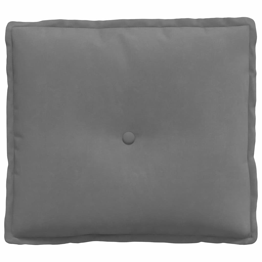 vidaXL Poduszka na plecy Ciemnoszary 50 x 45 cm Tkanina mikrofibrowa