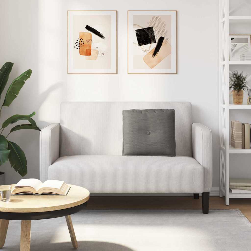 vidaXL Poduszka na plecy Jasnoszary 50 x 45 cm Tkanina sztruksowa