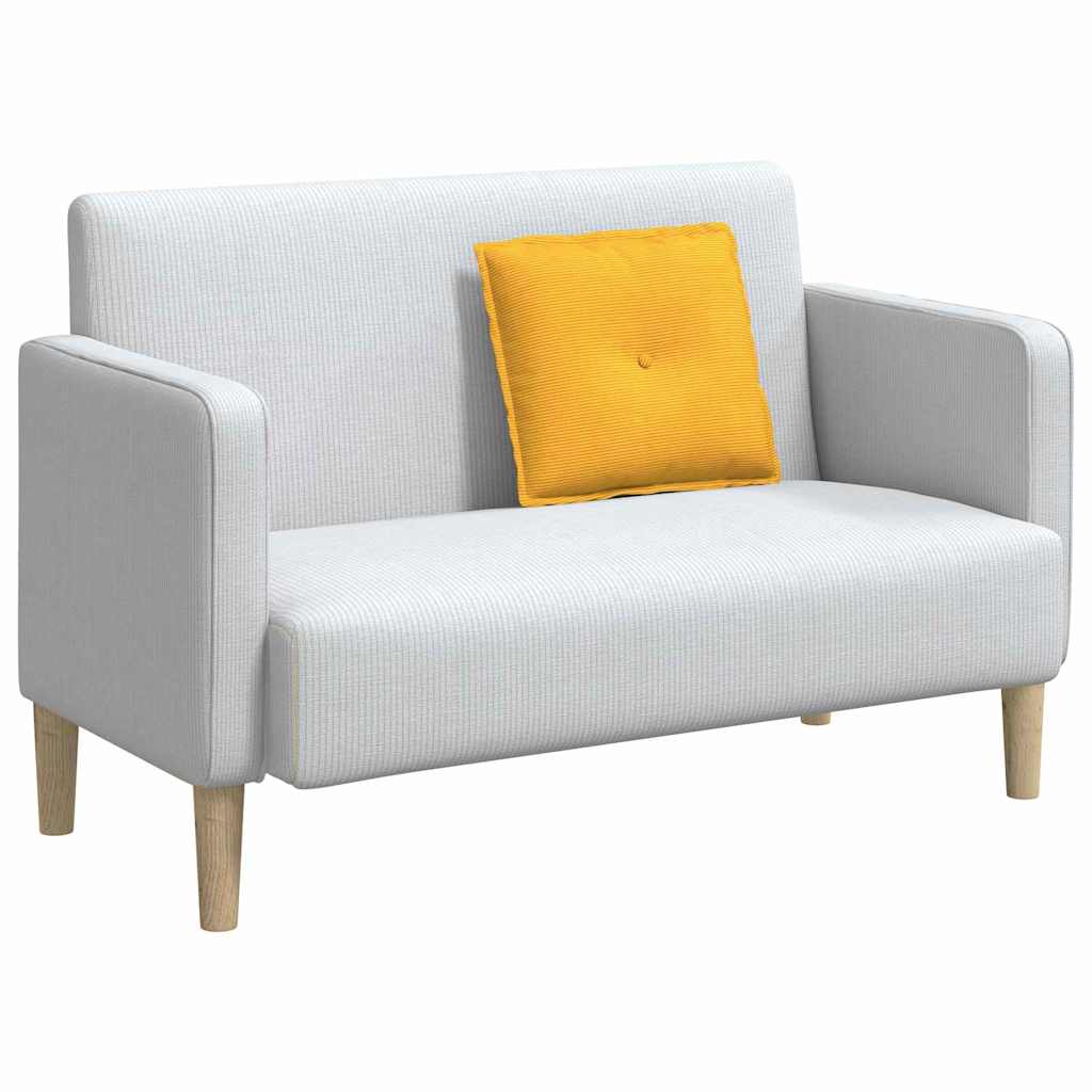vidaXL Poduszka na plecy Jasnożółty 50 x 45 cm Tkanina sztruksowa