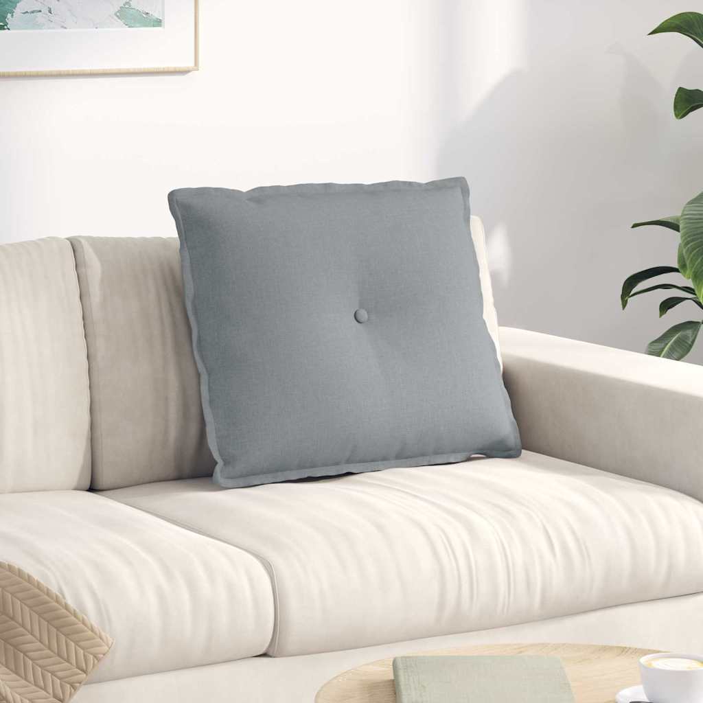 vidaXL Poduszka na plecy Jasnoszary 60 x 19 x 50 cm tkanina