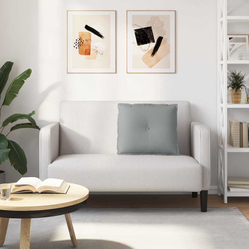 vidaXL Poduszka na plecy Jasnoszary 60 x 19 x 50 cm tkanina