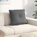 vidaXL Poduszka na plecy Ciemnoszary 60 x 19 x 50 cm tkanina