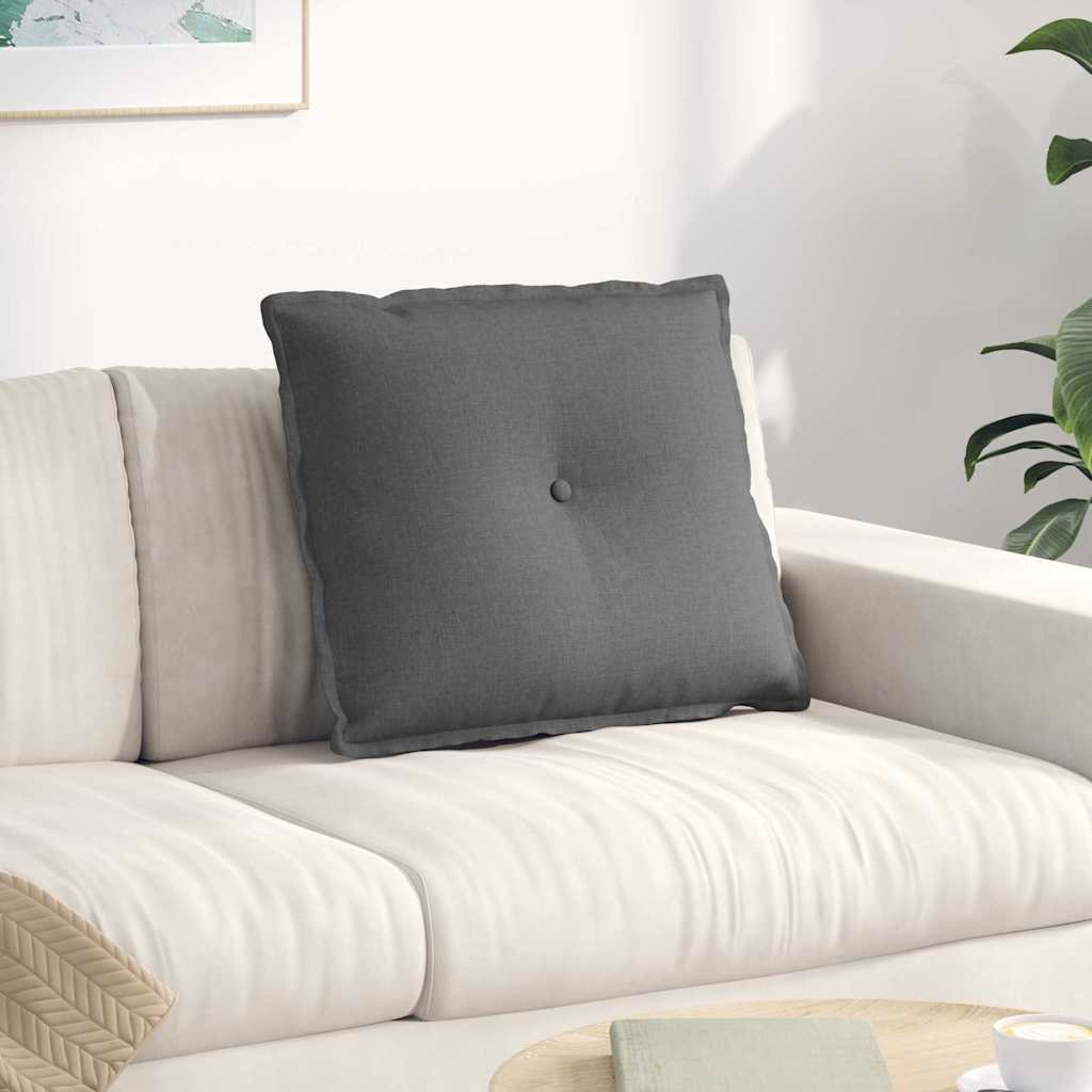 vidaXL Poduszka na plecy Ciemnoszary 60 x 19 x 50 cm tkanina