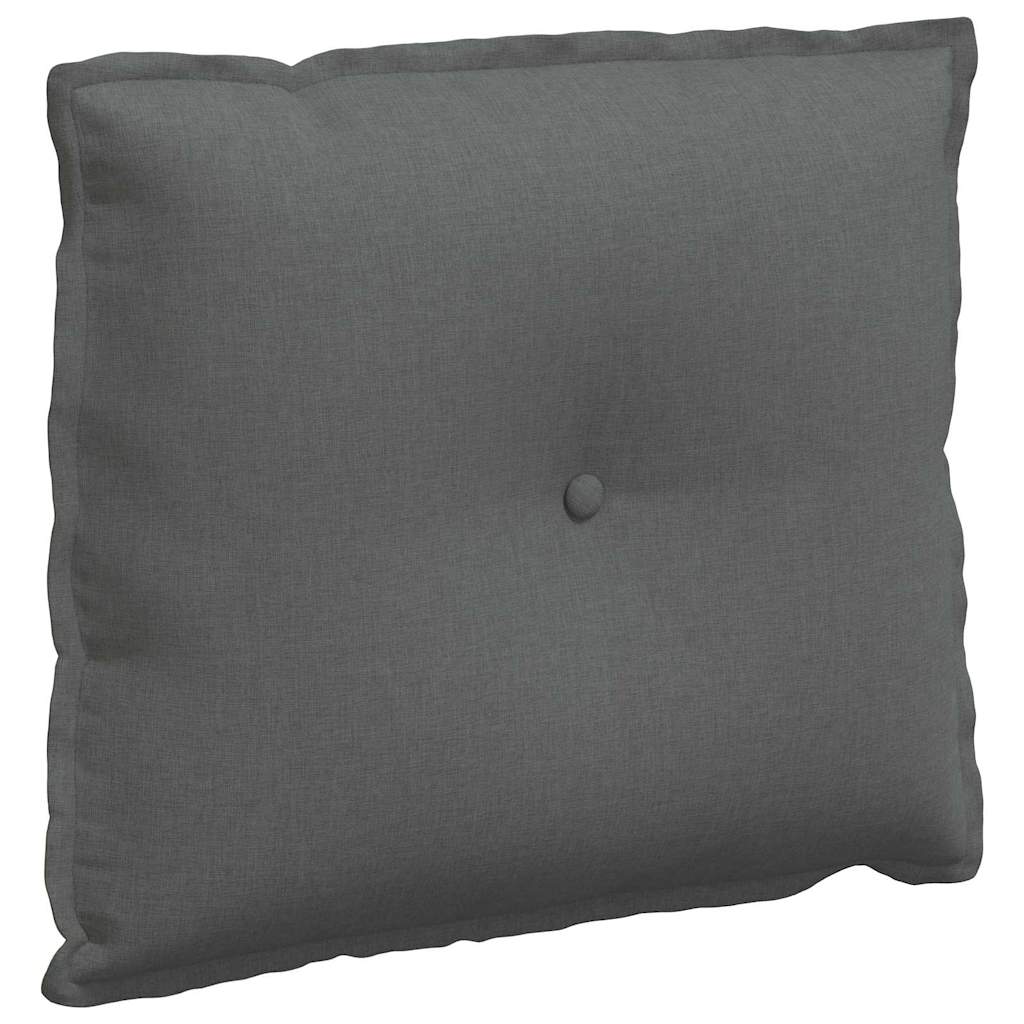 vidaXL Poduszka na plecy Ciemnoszary 60 x 19 x 50 cm tkanina