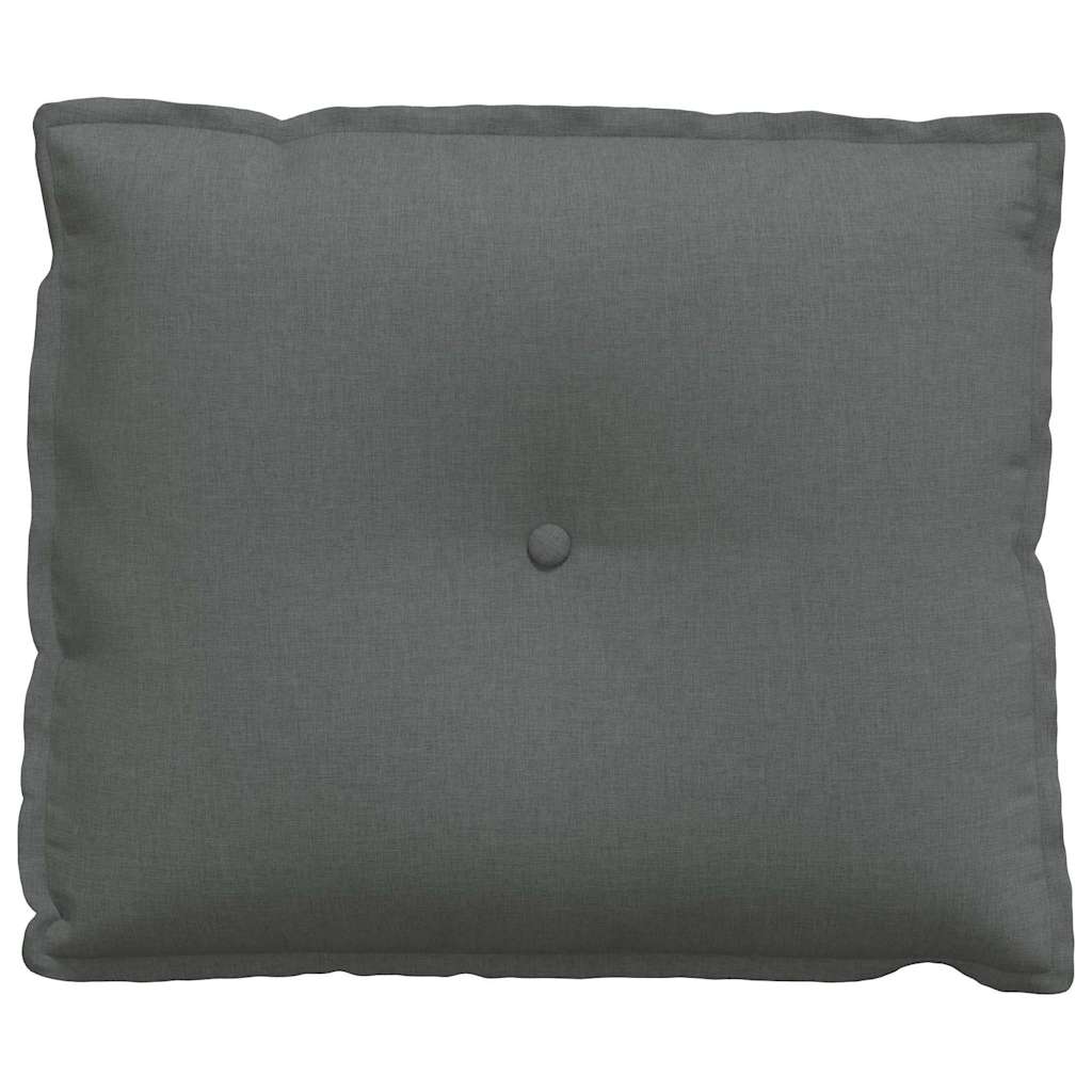 vidaXL Poduszka na plecy Ciemnoszary 60 x 19 x 50 cm tkanina