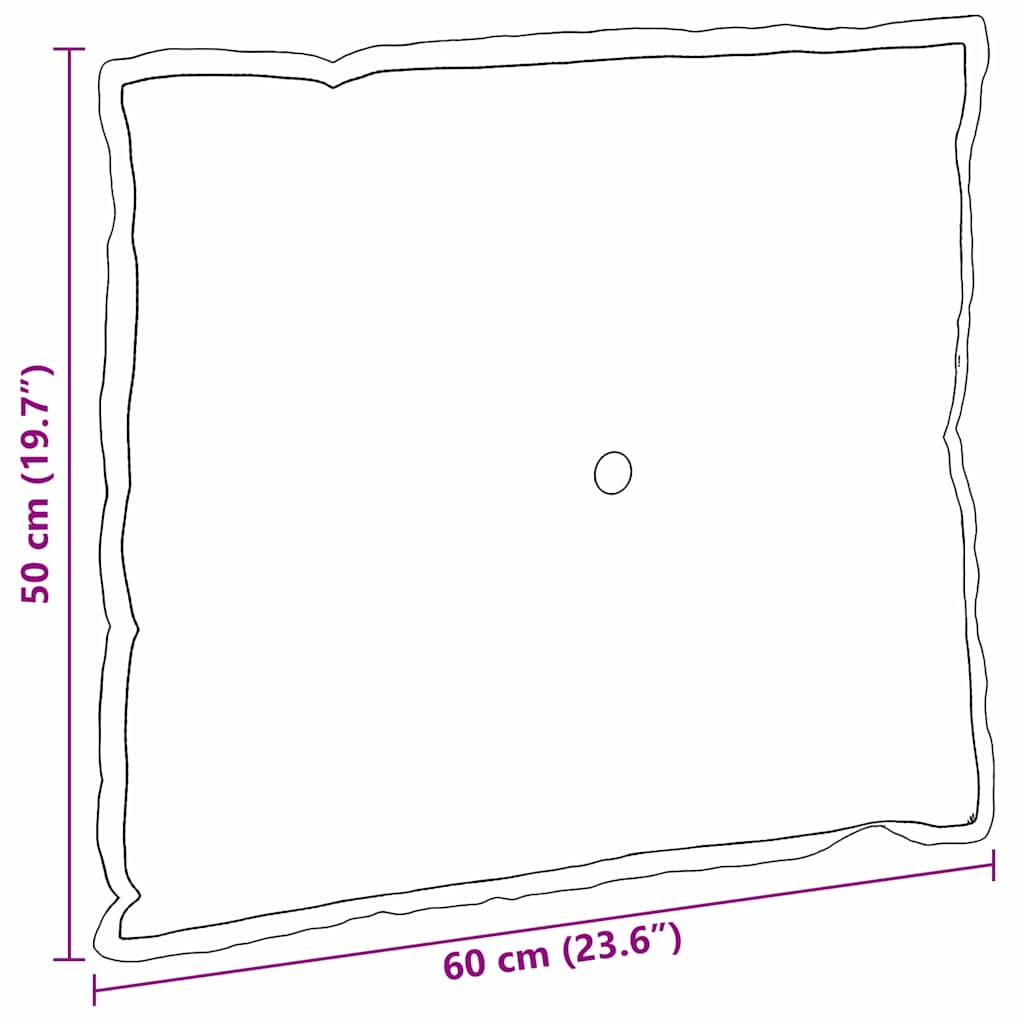 vidaXL Poduszka na plecy Ciemnoszary 60 x 19 x 50 cm tkanina