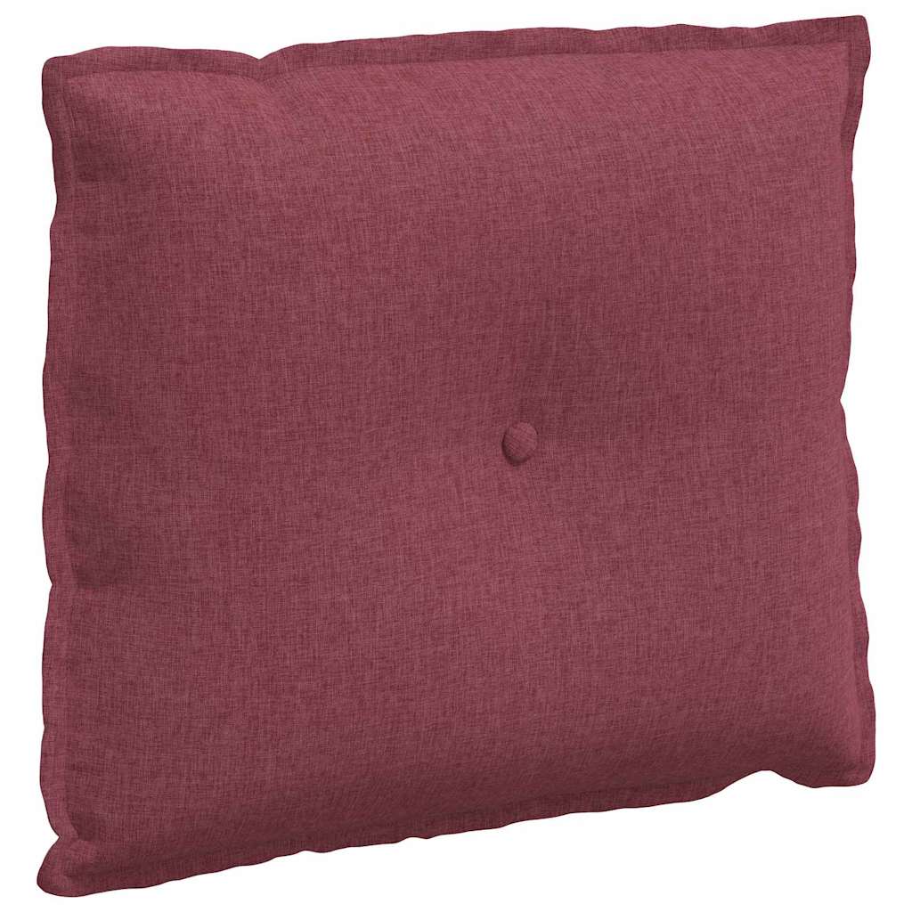 vidaXL Poduszka na plecy Czerwone wino 60 x 19 x 50 cm tkanina