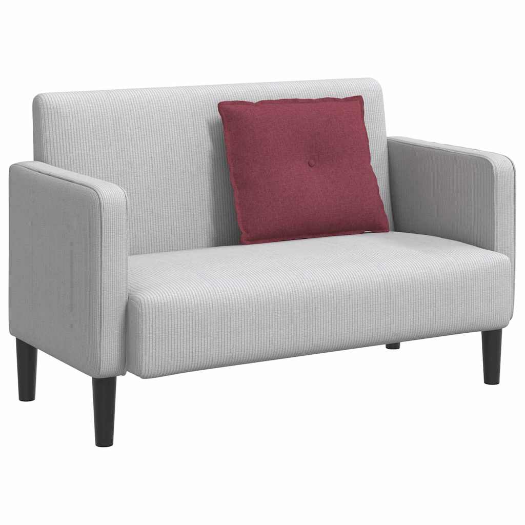 vidaXL Poduszka na plecy Czerwone wino 60 x 19 x 50 cm tkanina