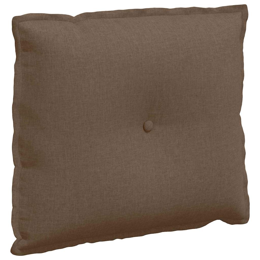 vidaXL Poduszka na plecy Brązowy 60 x 19 x 50 cm tkanina