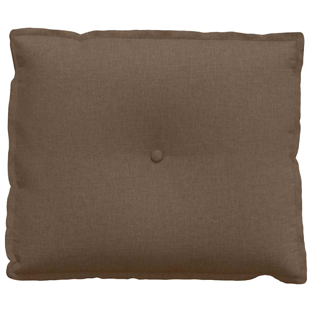 vidaXL Poduszka na plecy Brązowy 60 x 19 x 50 cm tkanina