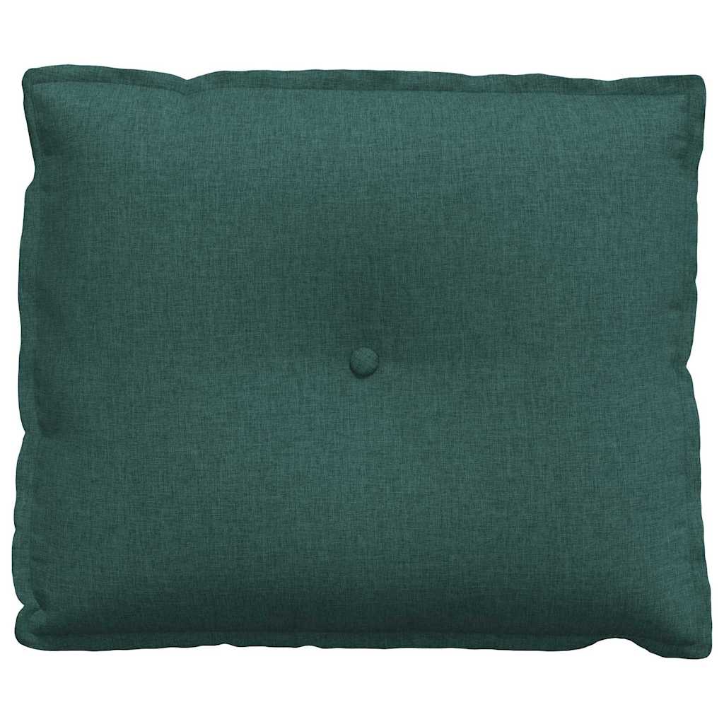 vidaXL Poduszka na plecy Ciemna zieleń 60 x 19 x 50 cm tkanina