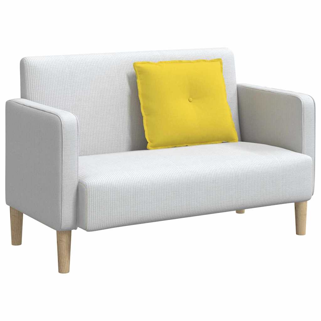 vidaXL Poduszka na plecy Jasnożółty 60 x 19 x 50 cm tkanina