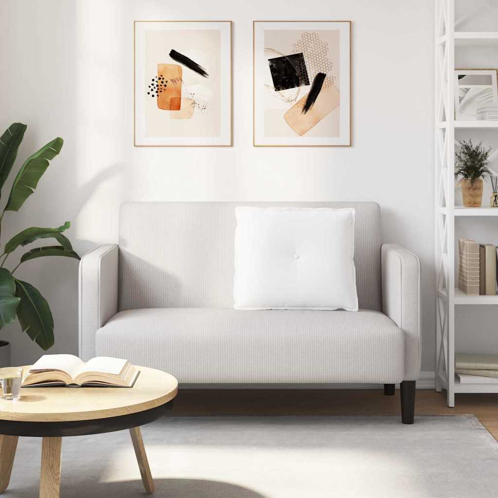 vidaXL Poduszka na plecy Biały 60 x 19 x 50 cm tkanina