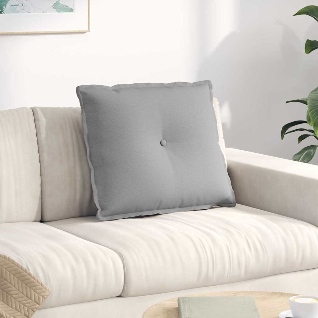 vidaXL Poduszka na plecy Szary chmur 60 x 19 x 50 cm tkanina