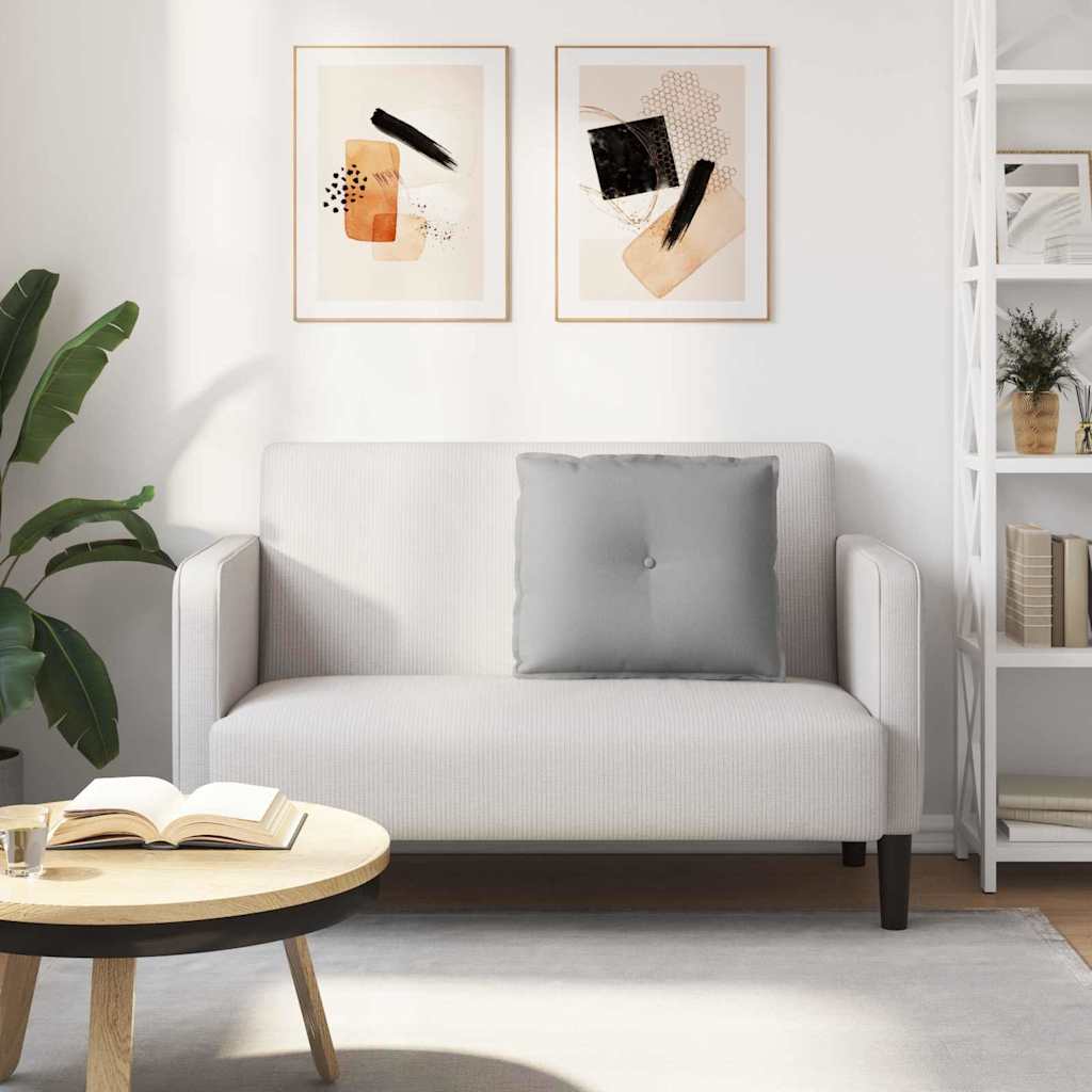 vidaXL Poduszka na plecy Szary chmur 60 x 19 x 50 cm tkanina