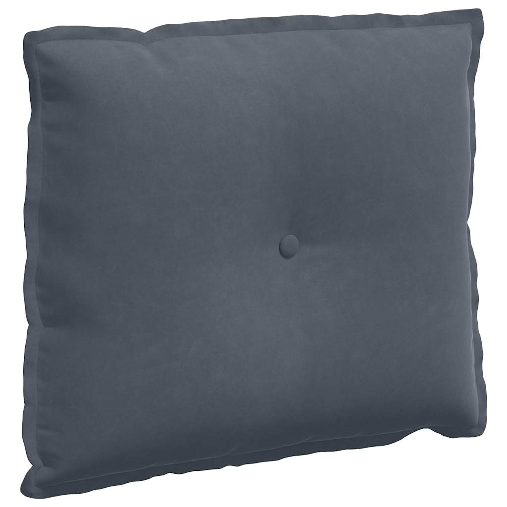 vidaXL Poduszka na plecy Ciemnoszary 60 x 50 cm Tkanina sztruksowa