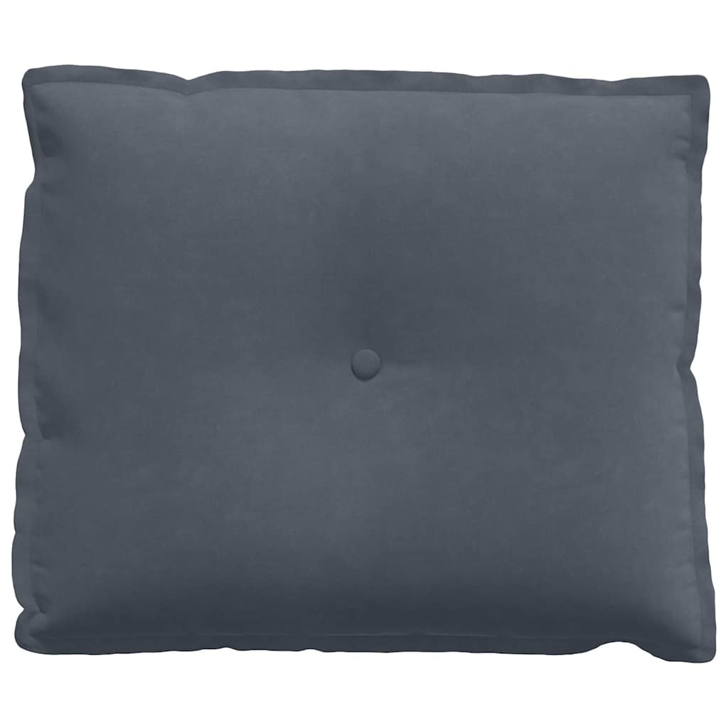 vidaXL Poduszka na plecy Ciemnoszary 60 x 50 cm Tkanina sztruksowa