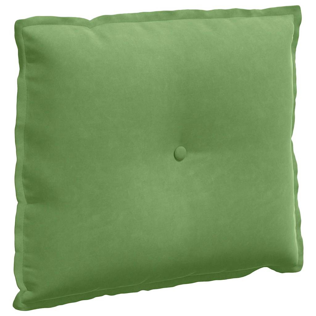 vidaXL Poduszka na plecy Jasnozielony 60 x 50 cm Tkanina sztruksowa