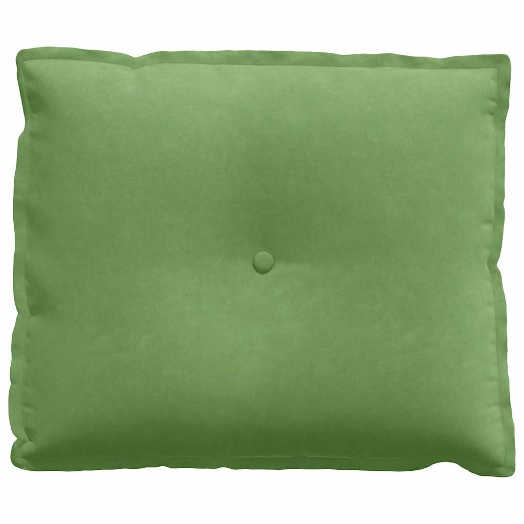 vidaXL Poduszka na plecy Jasnozielony 60 x 50 cm Tkanina sztruksowa