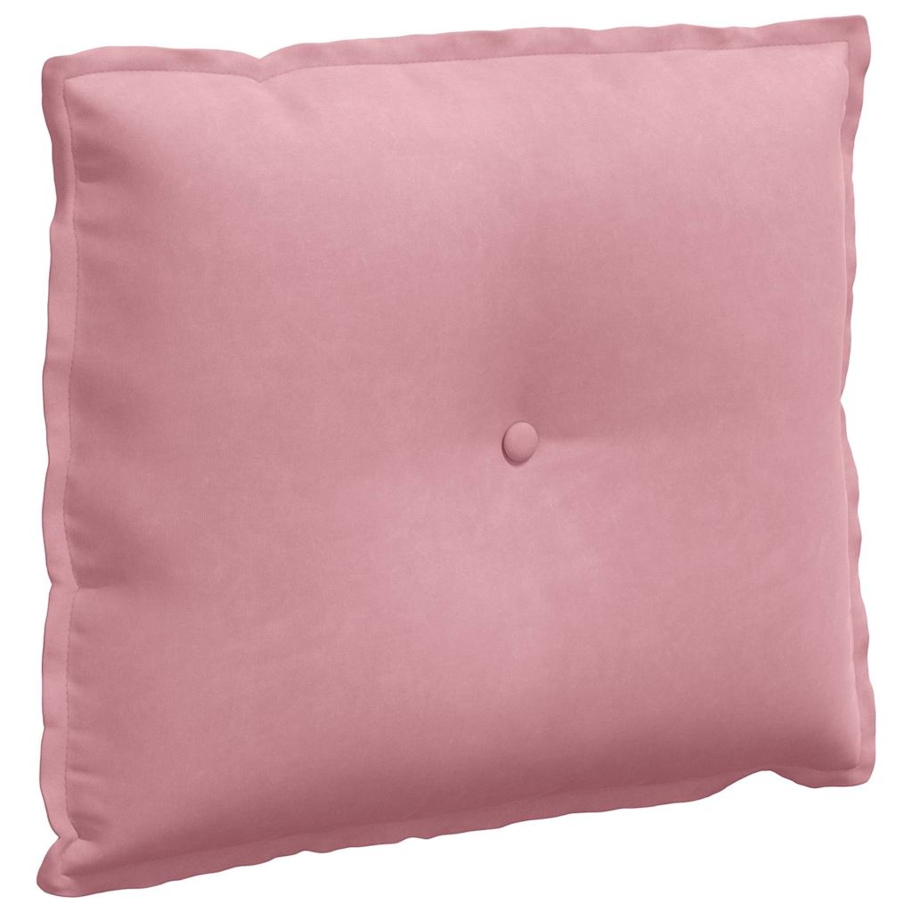 vidaXL Poduszka na plecy Różowy 60 x 50 cm Tkanina sztruksowa
