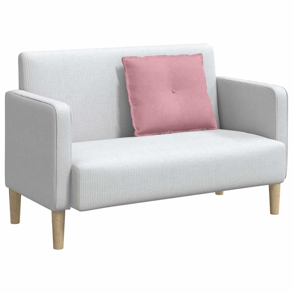 vidaXL Poduszka na plecy Różowy 60 x 50 cm Tkanina sztruksowa