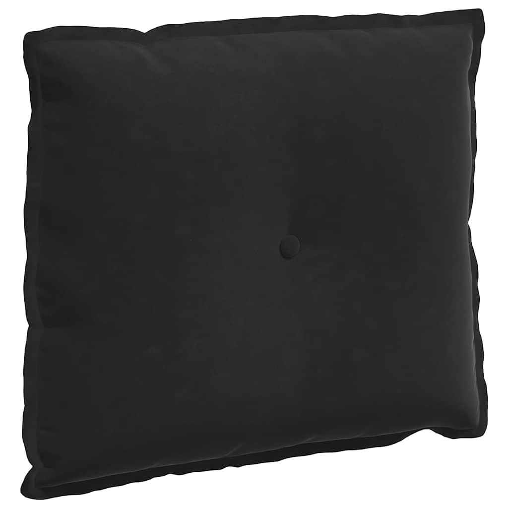 vidaXL Poduszka na plecy Czarny 60 x 50 cm Tkanina sztruksowa