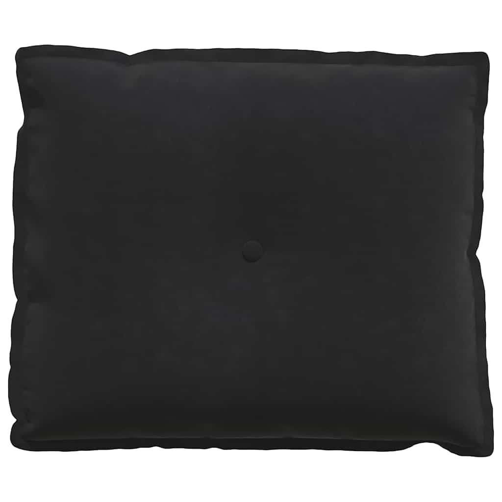 vidaXL Poduszka na plecy Czarny 60 x 50 cm Tkanina sztruksowa