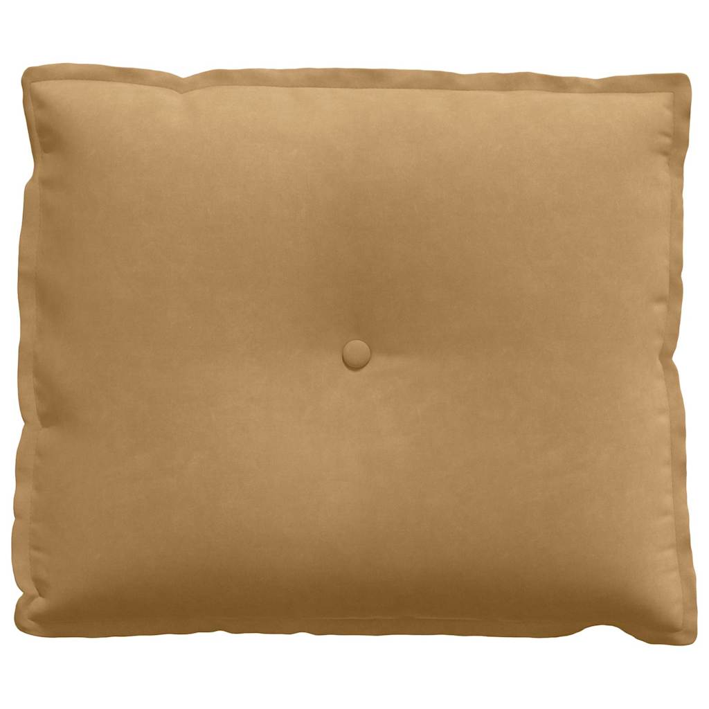 vidaXL Poduszka na plecy Brązowy 60 x 50 cm Tkanina sztruksowa