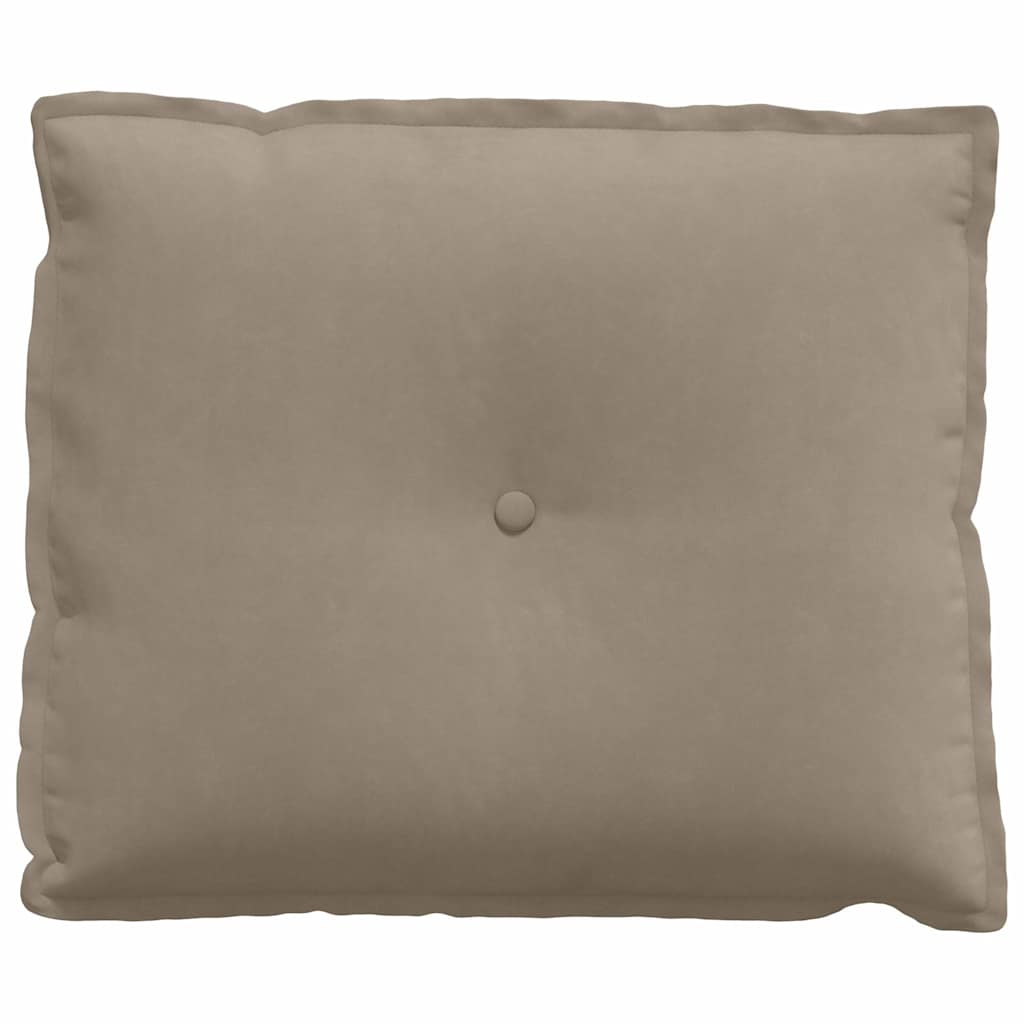 vidaXL Poduszka na plecy Ciemnoszary 60 x 50 cm Tkanina mikrofibrowa