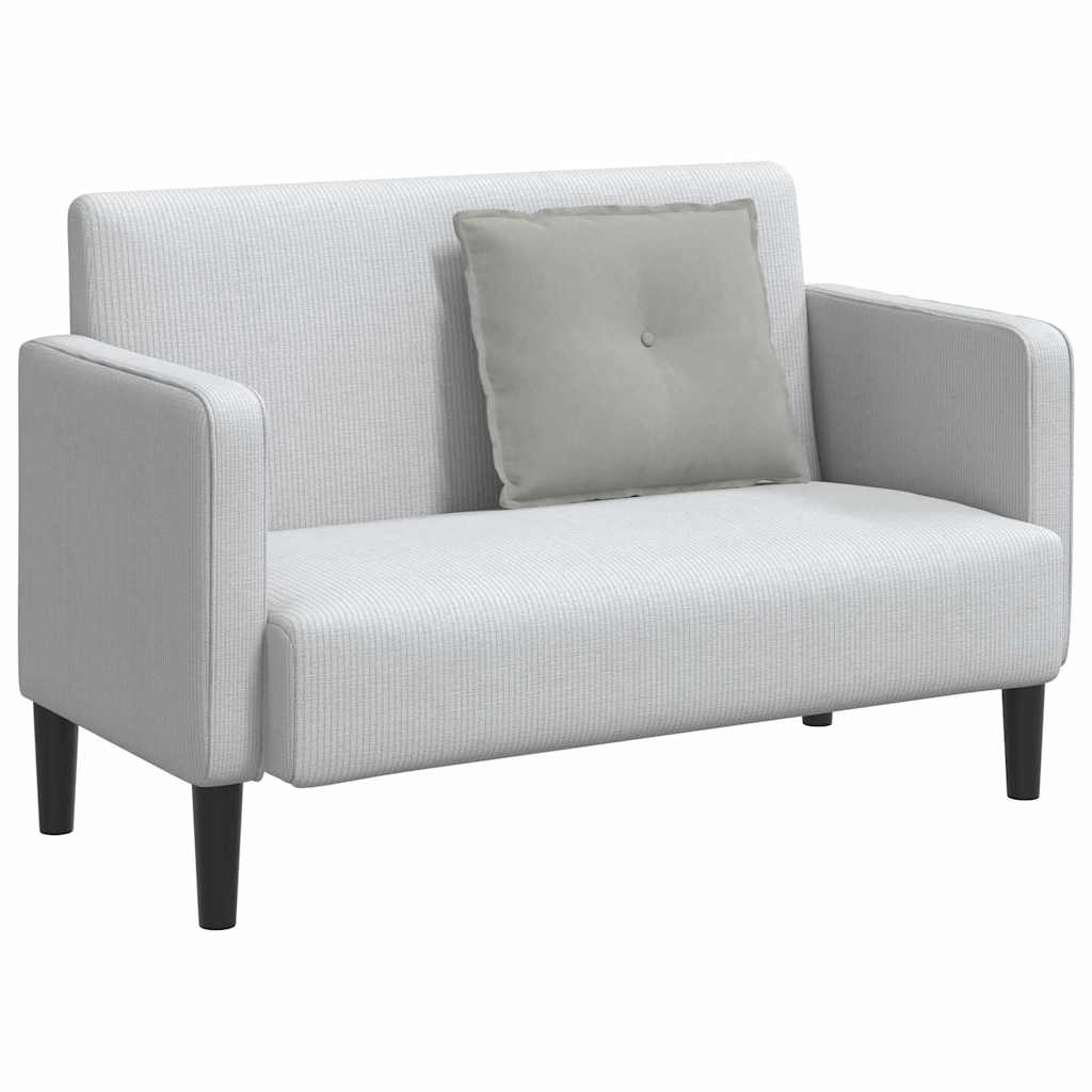 vidaXL Poduszka na plecy Jasnoszary 60 x 50 cm Tkanina mikrofibrowa