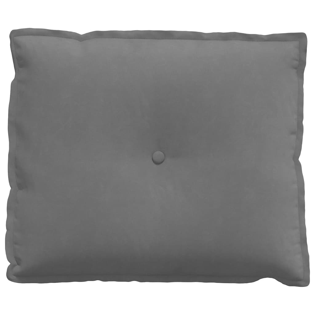 vidaXL Poduszka na plecy Ciemnoszary 60 x 50 cm Tkanina mikrofibrowa