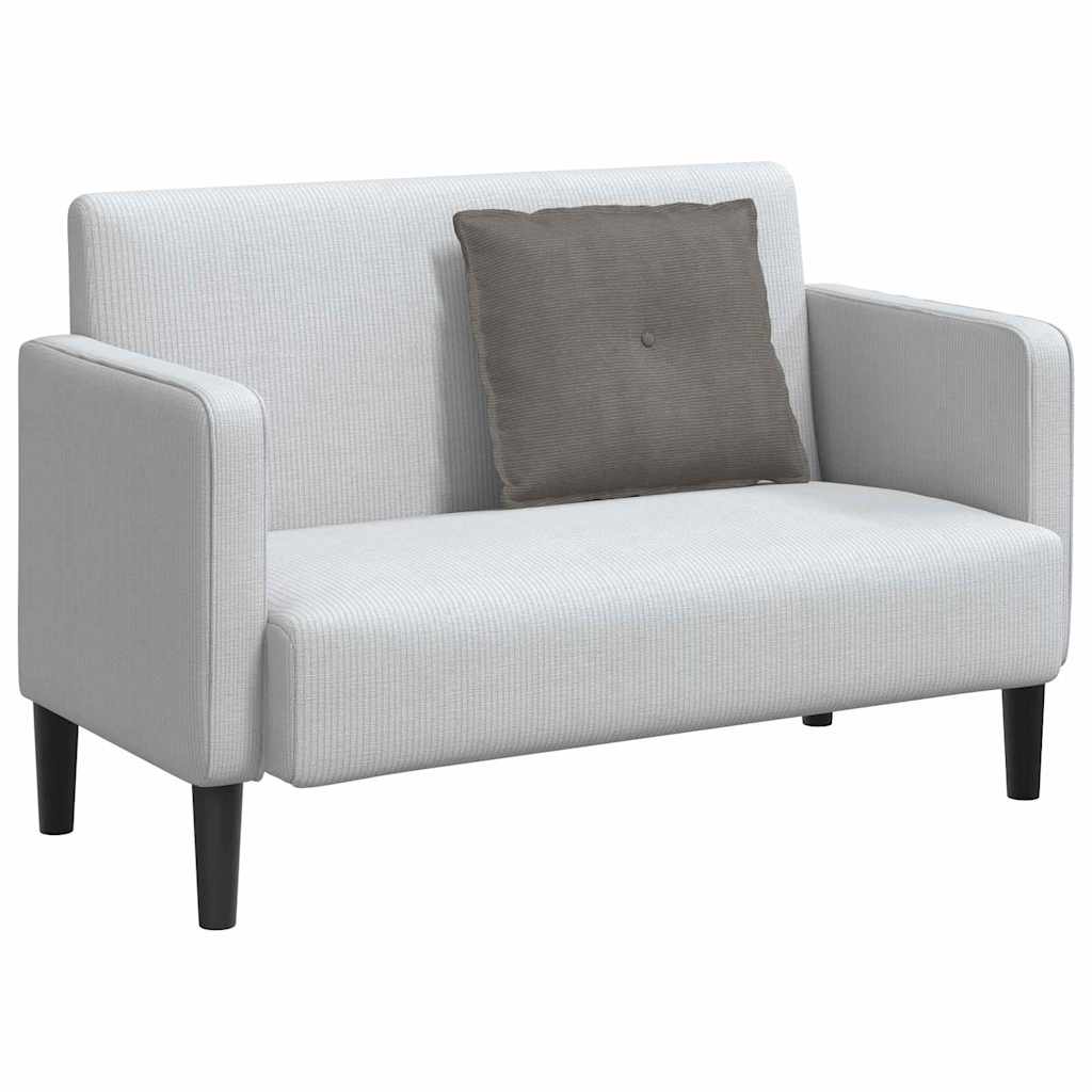 vidaXL Poduszka na plecy Jasnoszary 60 x 50 cm Tkanina sztruksowa