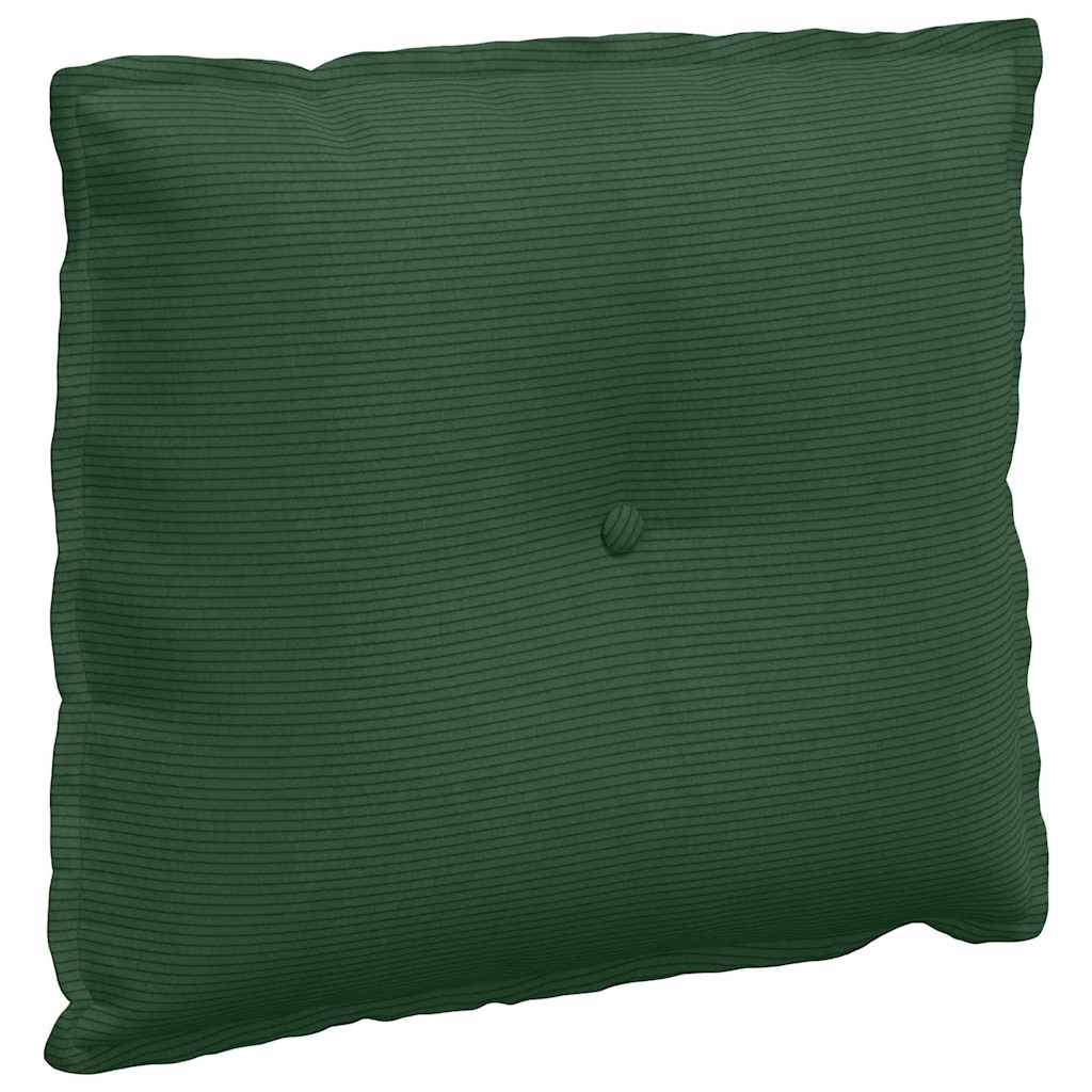 vidaXL Poduszka na plecy Zielony dżungli 60 x 50 cm Tkanina sztruksowa