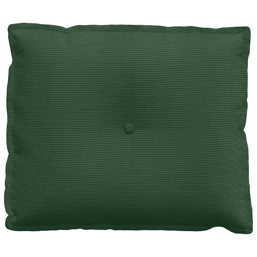 vidaXL Poduszka na plecy Zielony dżungli 60 x 50 cm Tkanina sztruksowa