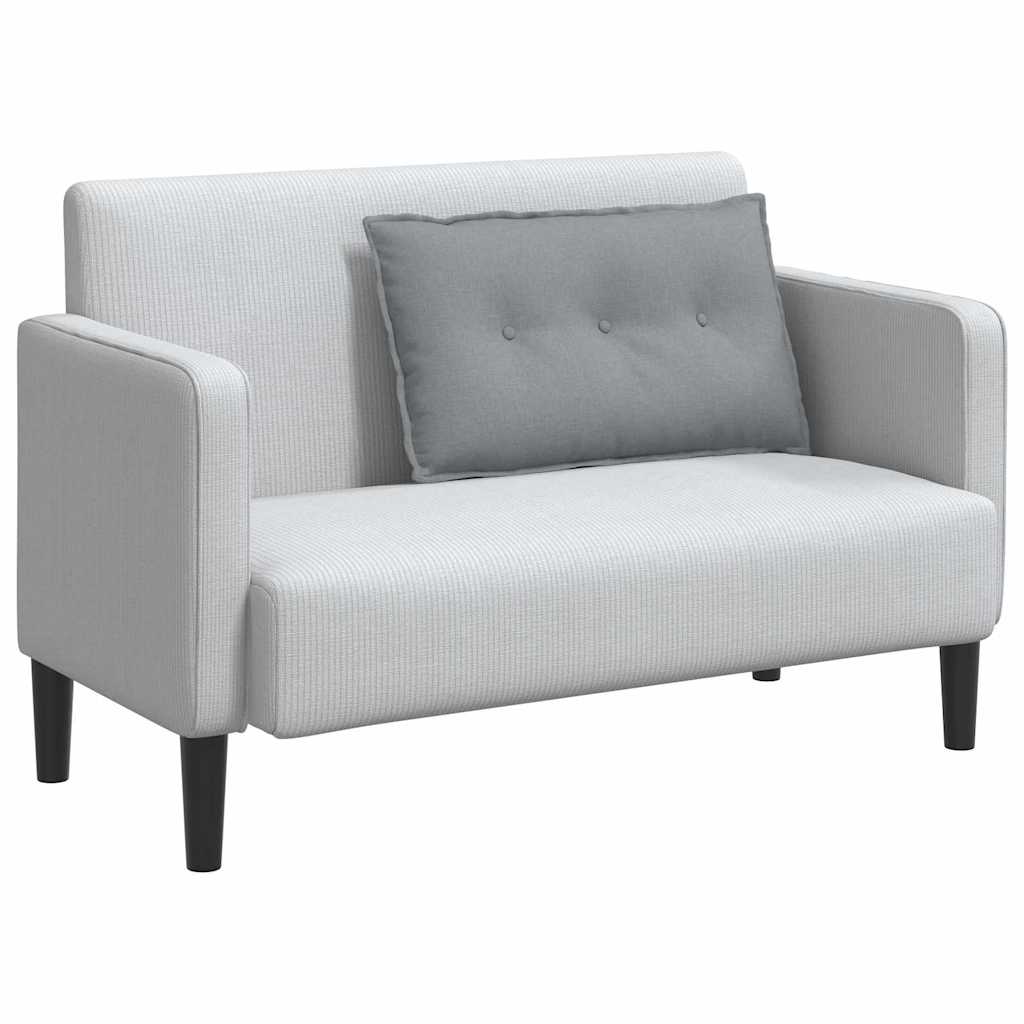 vidaXL Poduszka na plecy Jasnoszary 80 x 19 x 50 cm tkanina