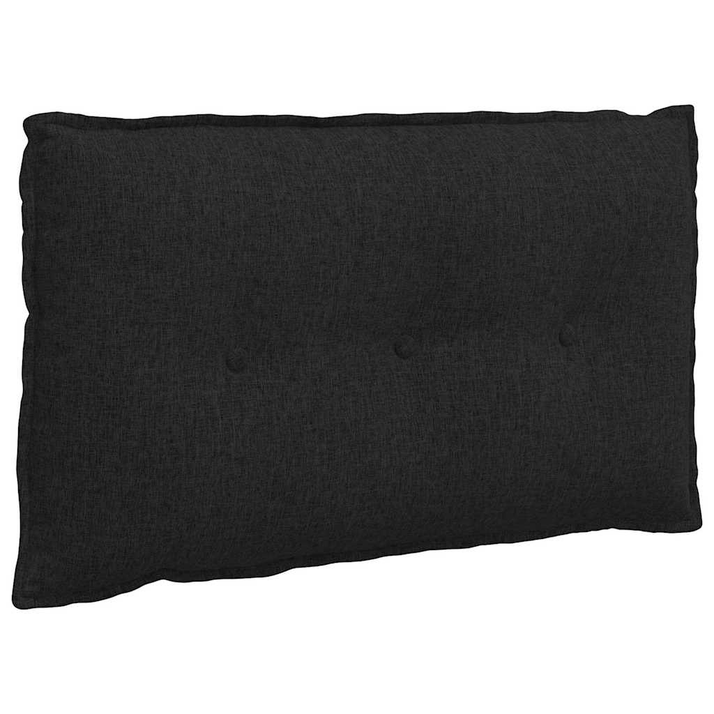 vidaXL Poduszka na plecy Czarny 80 x 19 x 50 cm tkanina