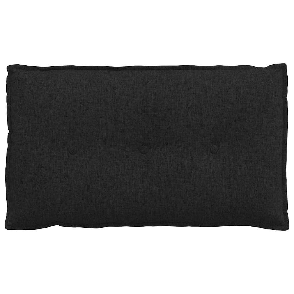 vidaXL Poduszka na plecy Czarny 80 x 19 x 50 cm tkanina