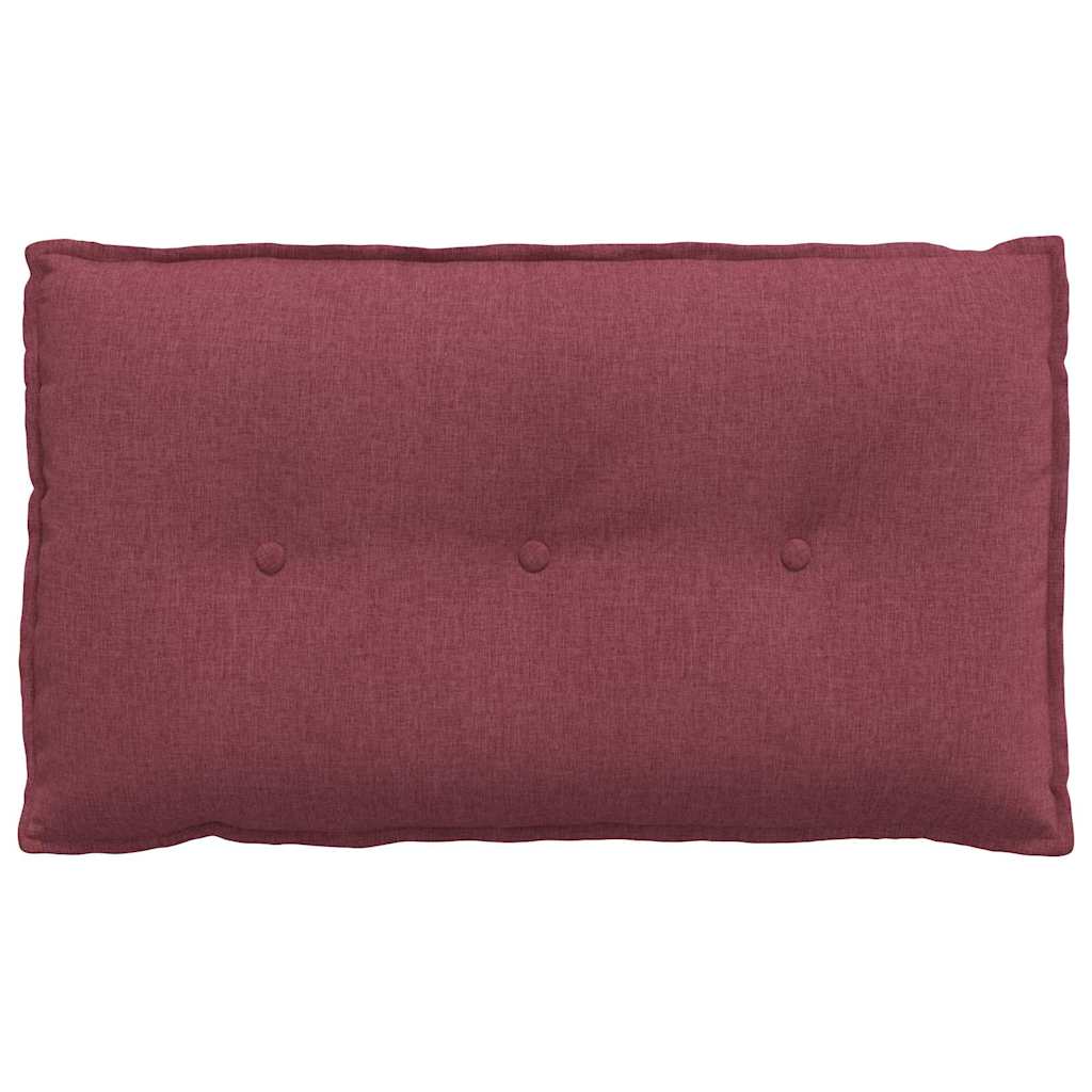 vidaXL Poduszka na plecy Czerwone wino 80 x 19 x 50 cm tkanina