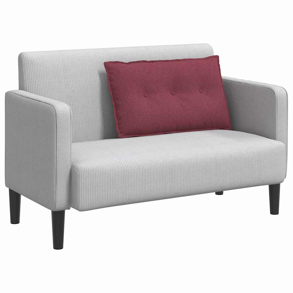 vidaXL Poduszka na plecy Czerwone wino 80 x 19 x 50 cm tkanina
