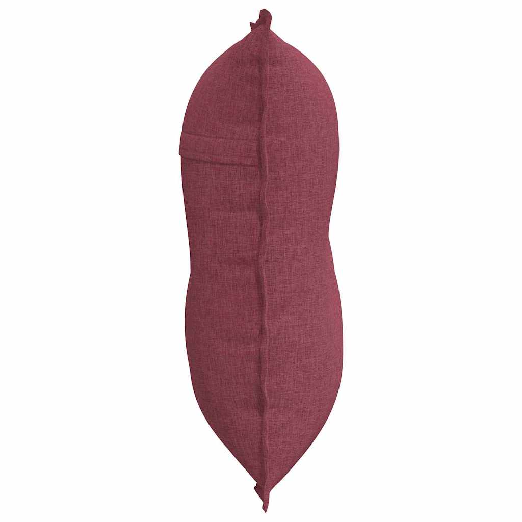 vidaXL Poduszka na plecy Czerwone wino 80 x 19 x 50 cm tkanina
