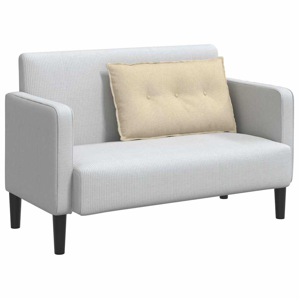 vidaXL Poduszka na plecy Kremowy 80 x 19 x 50 cm tkanina