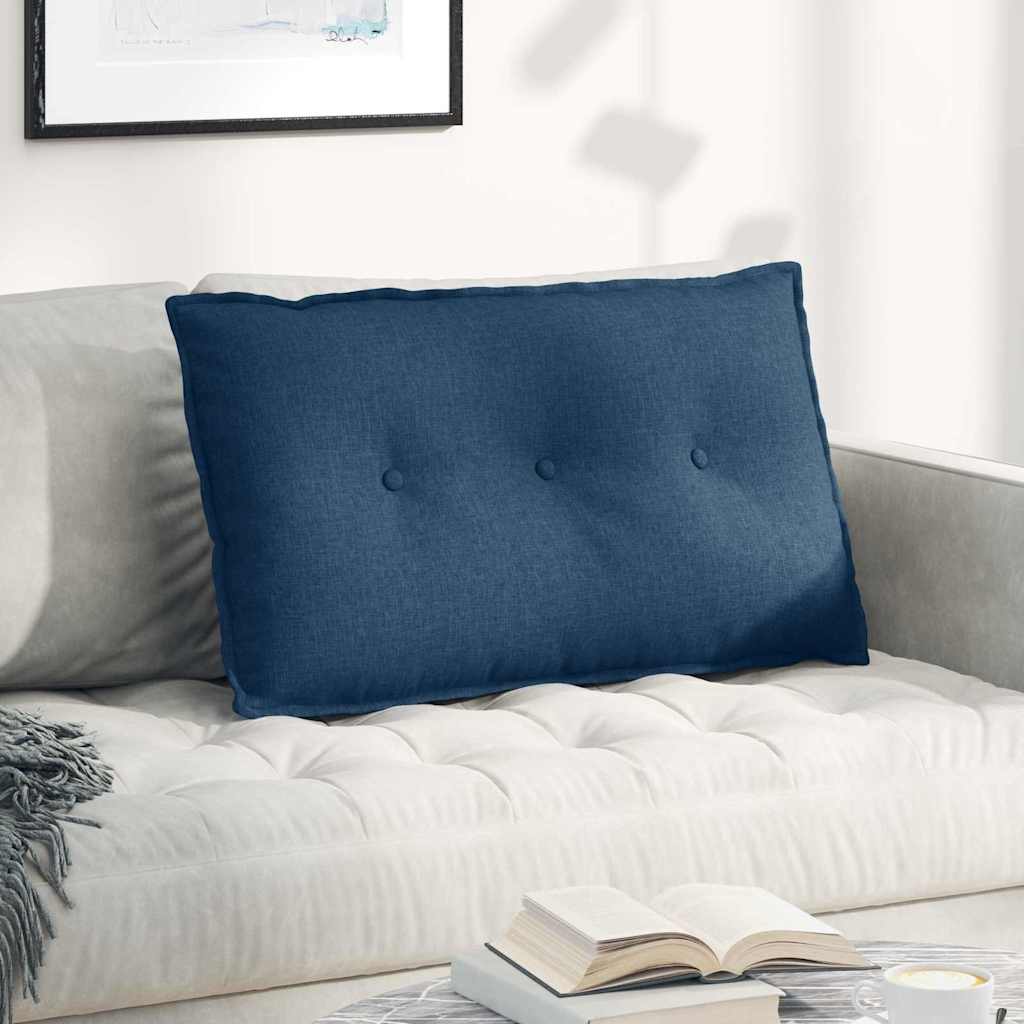 vidaXL Poduszka na plecy Niebieski 80 x 19 x 50 cm tkanina