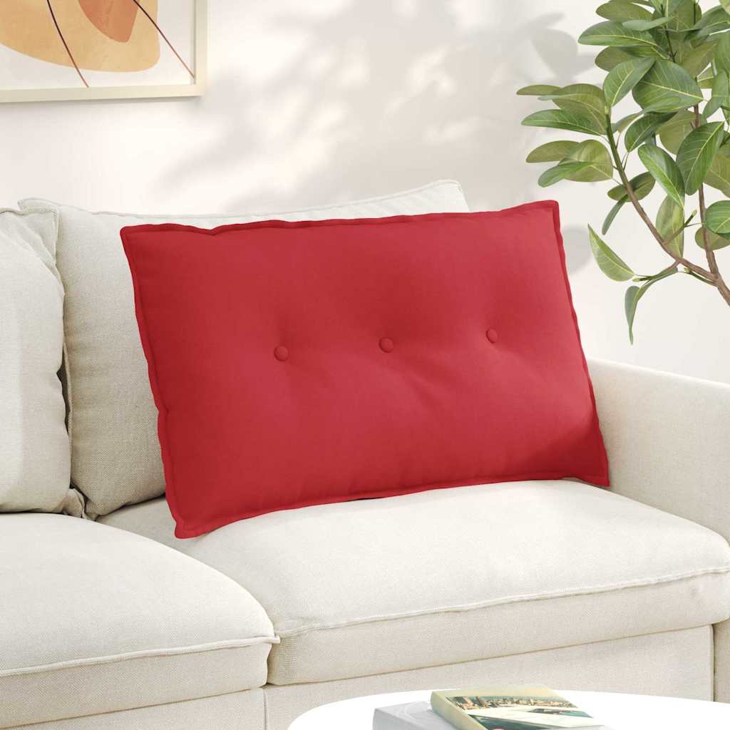 vidaXL Poduszka na plecy Czerwony 80 x 19 x 50 cm tkanina